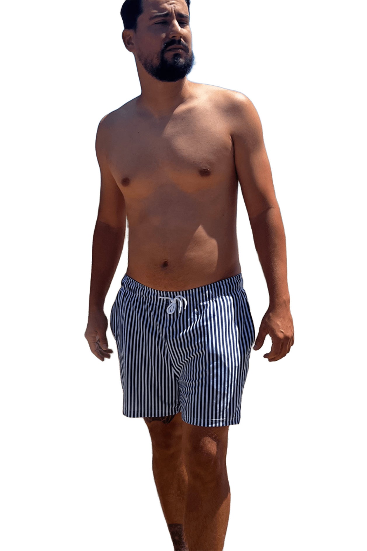 Short de bain Transbronzant - TIKI Bleu Marine