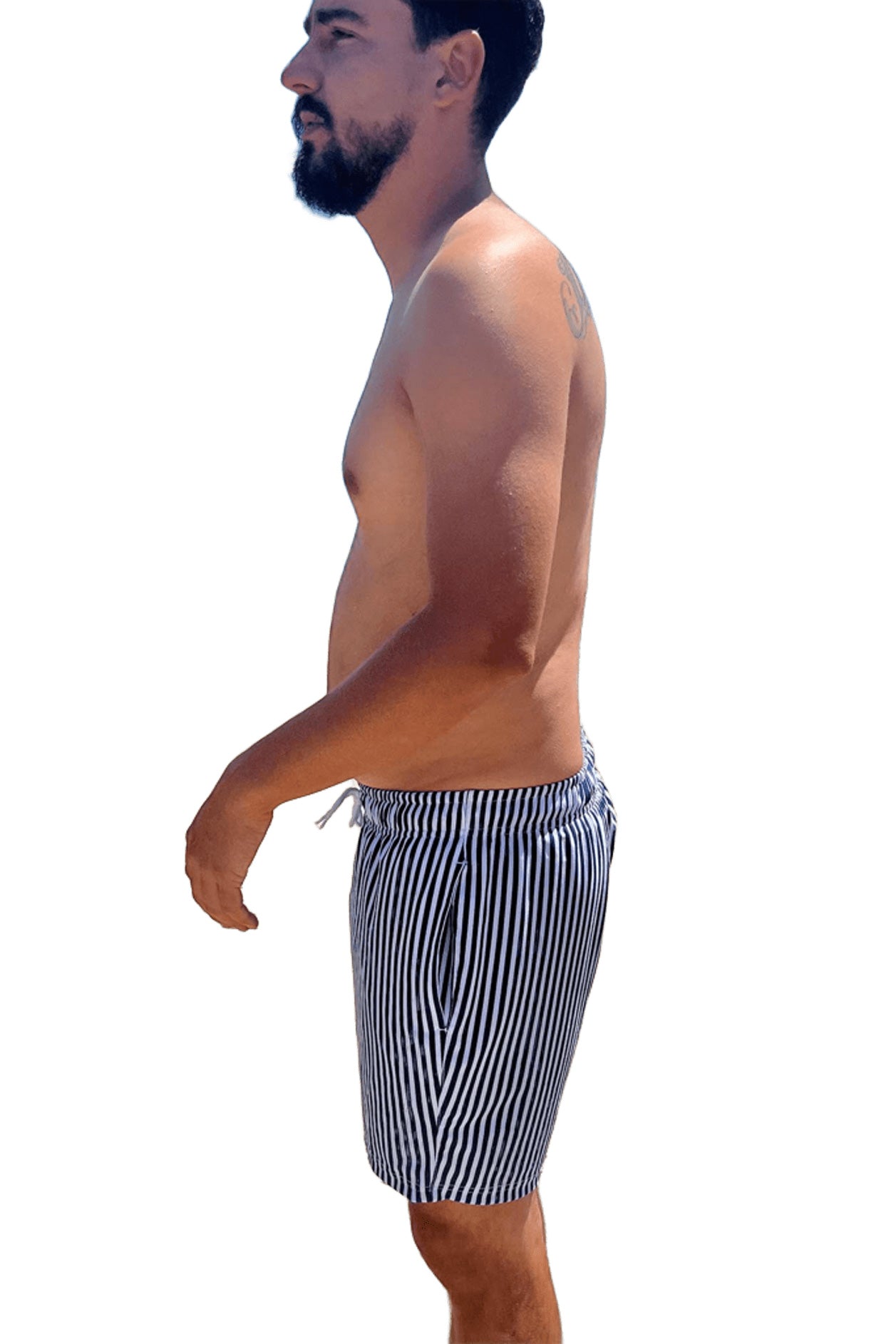 Short de bain Transbronzant - TIKI Bleu Marine