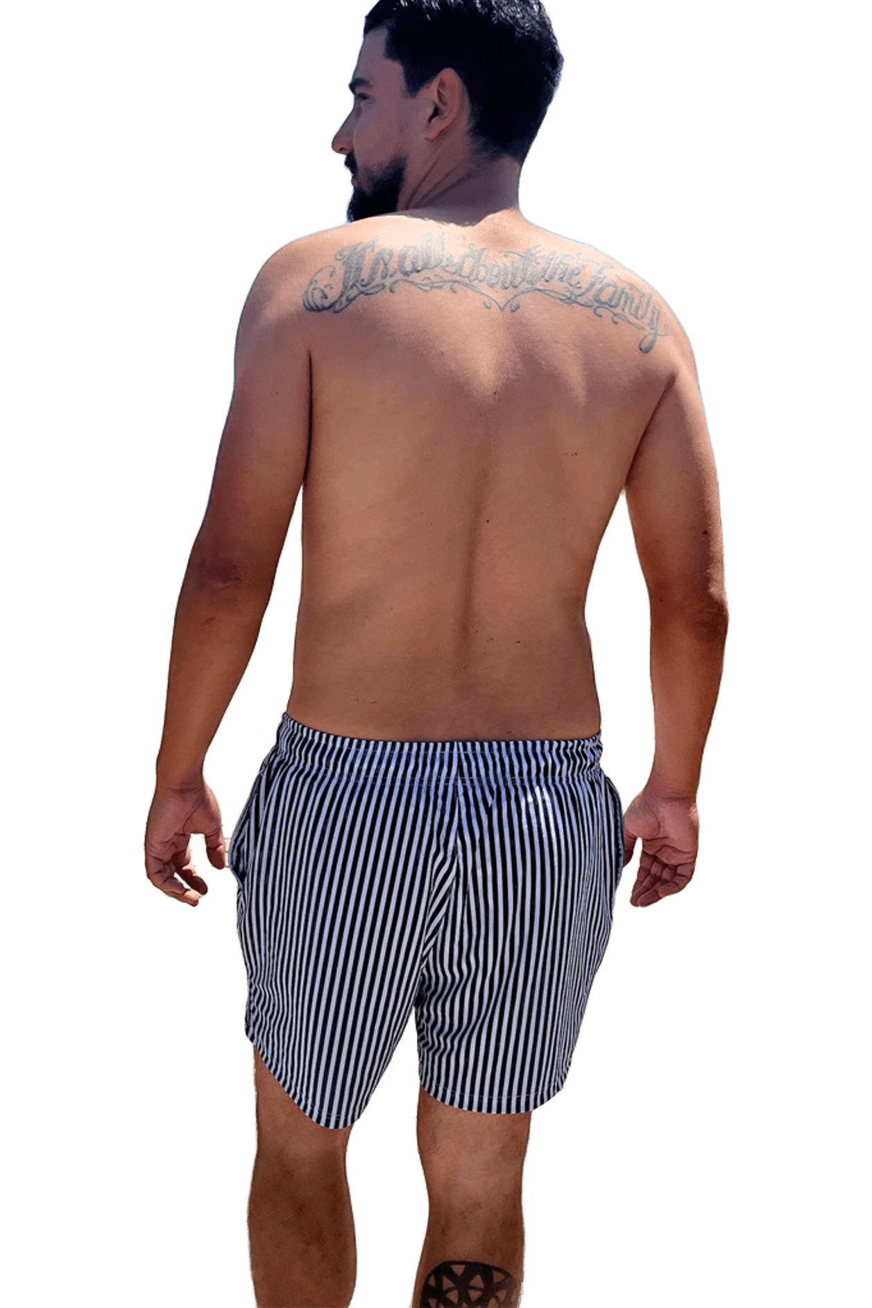 Short de bain Transbronzant - TIKI Bleu Marine