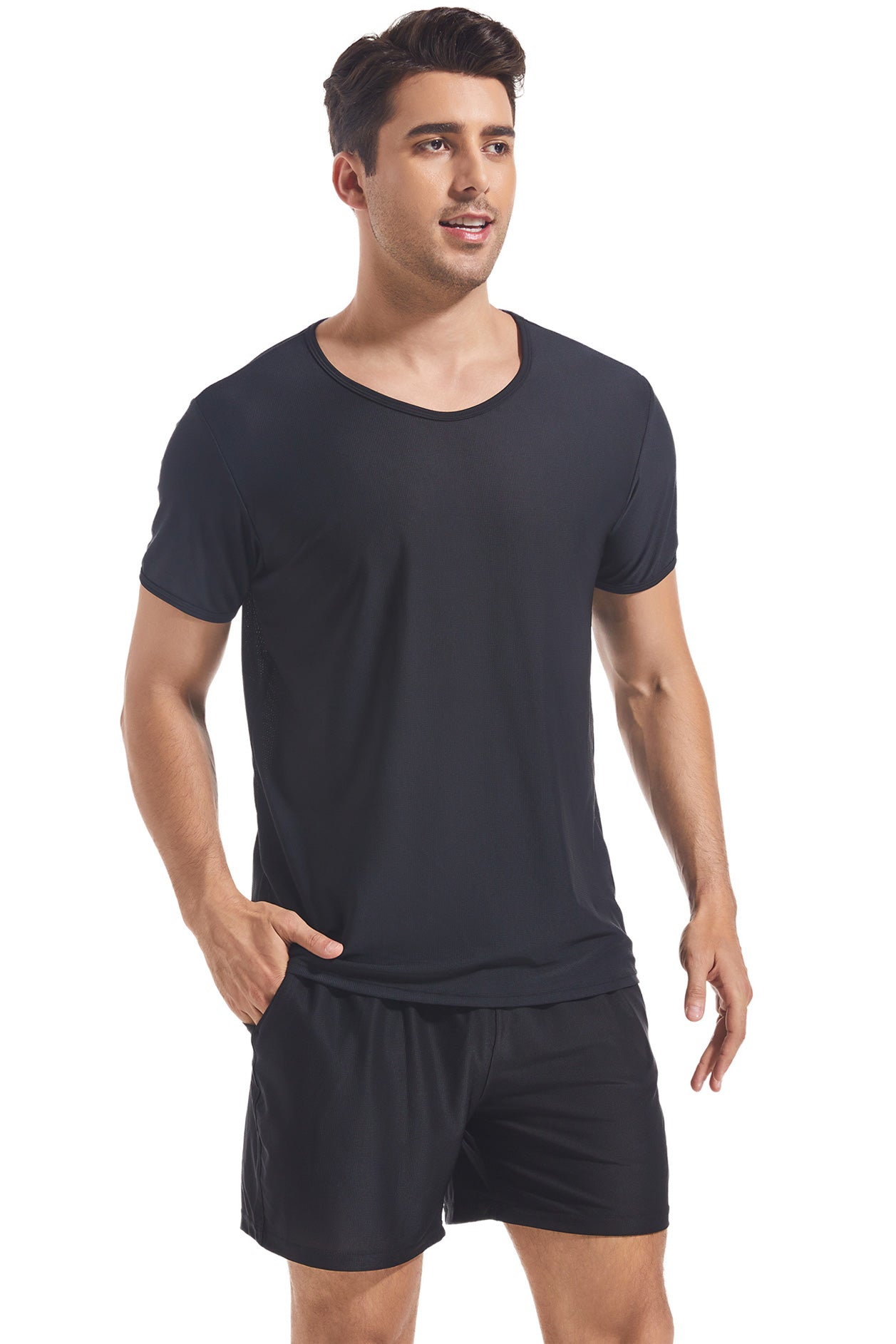 T-Shirt Homme Transbronzant - Col Rond
