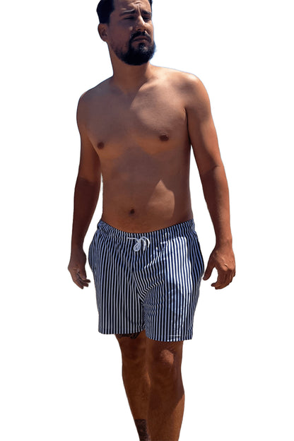 Short de bain Transbronzant - TIKI Bleu Marine